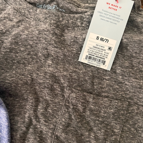 Cat & Jack NEW Heathered Long Sleeve Top Bundle - Picture 2 of 3